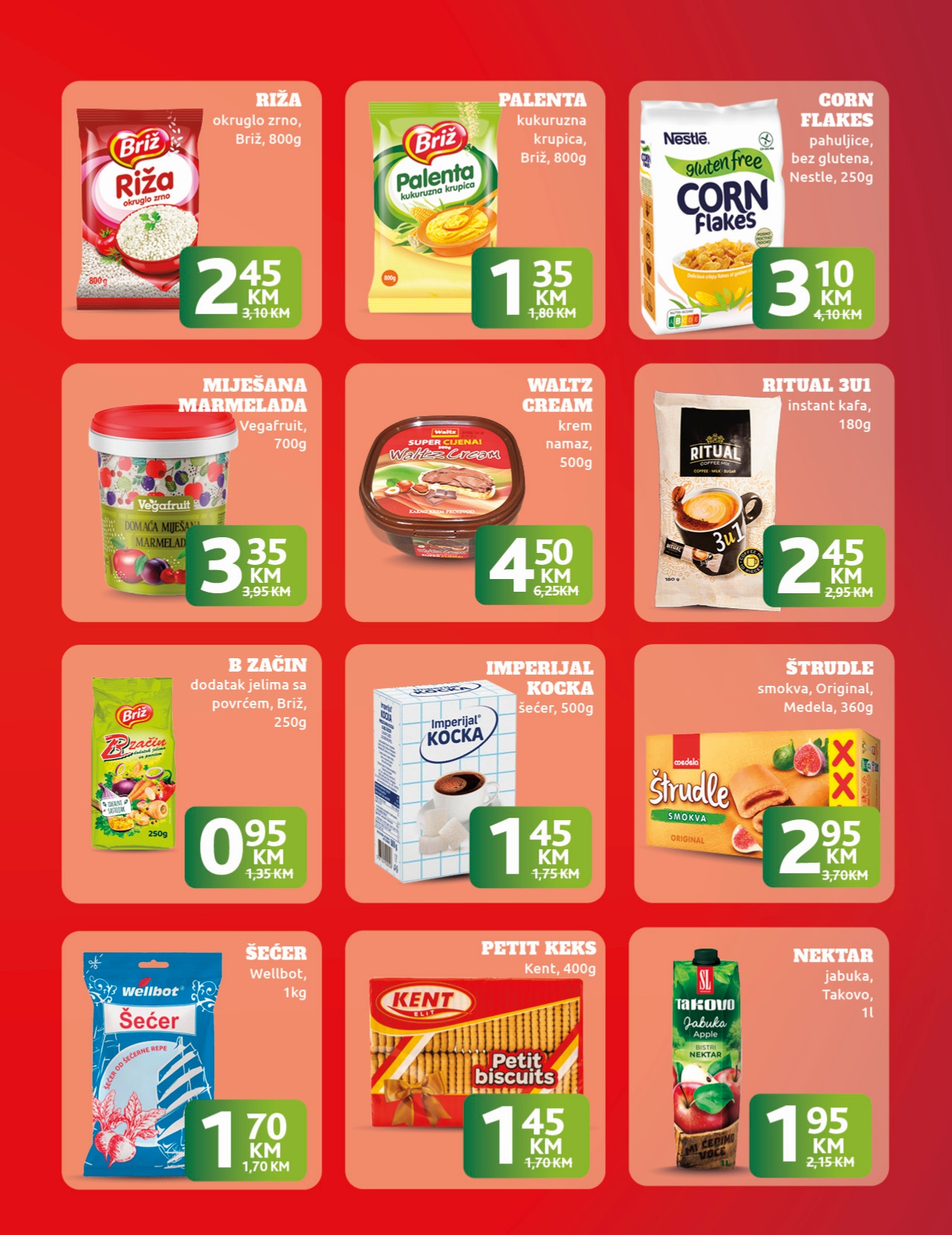 Konzum akcija ZAKLJUČAVAMO CIJENE 1.6-31.8.2025.
