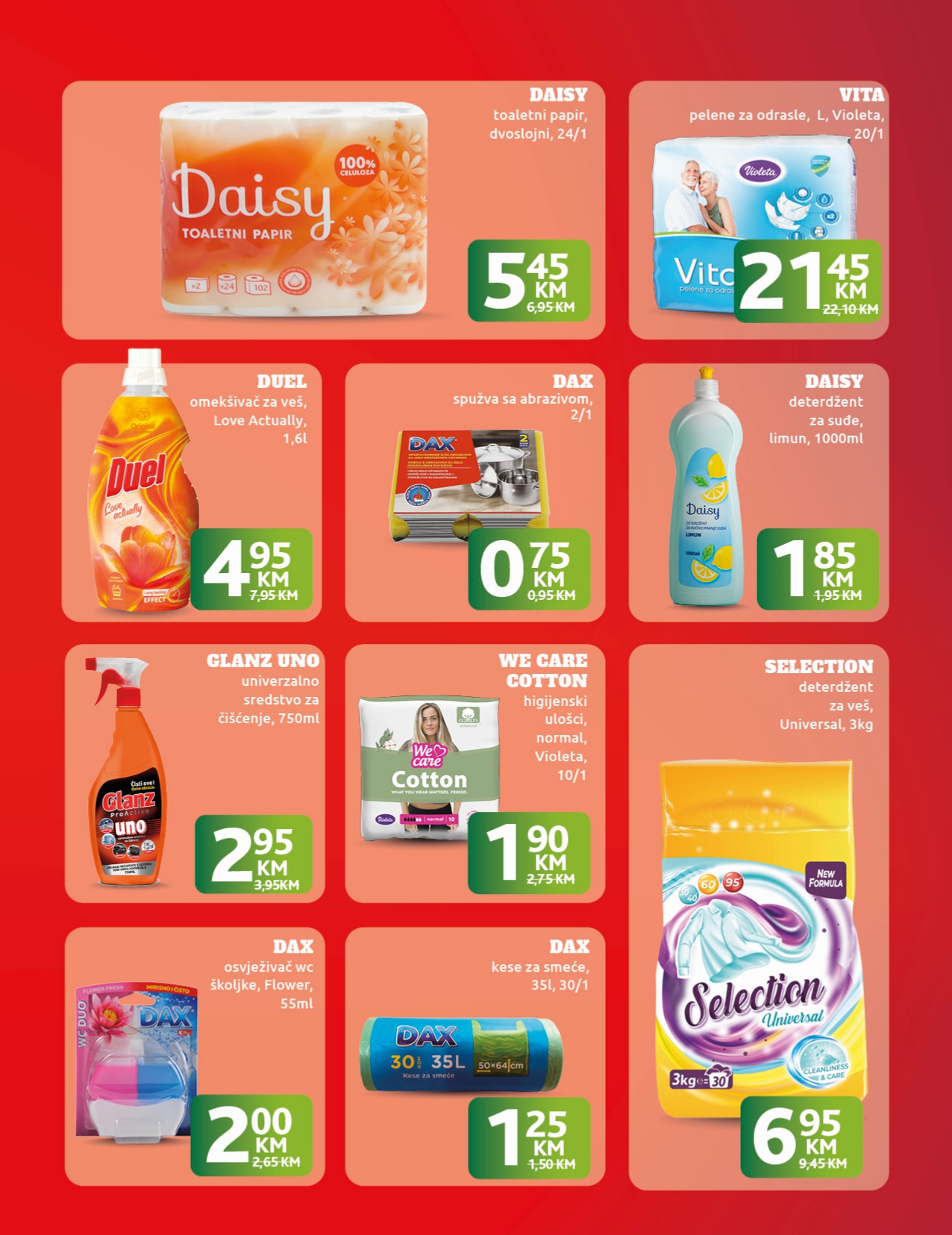 Konzum akcija ZAKLJUČAVAMO CIJENE 1.6-31.8.2025.