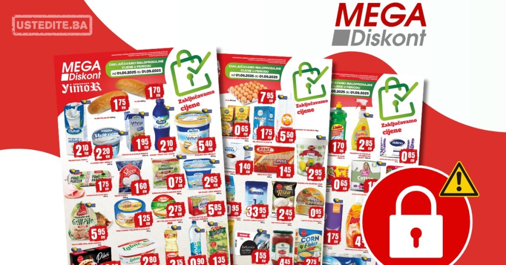 Mega Diskont katalog ZAKLJUČANE CIJENE 1.6-1.9.2025.