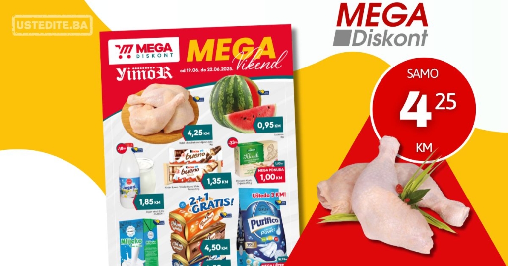 Mega Diskont vikend akcija 19-22.6.2025.