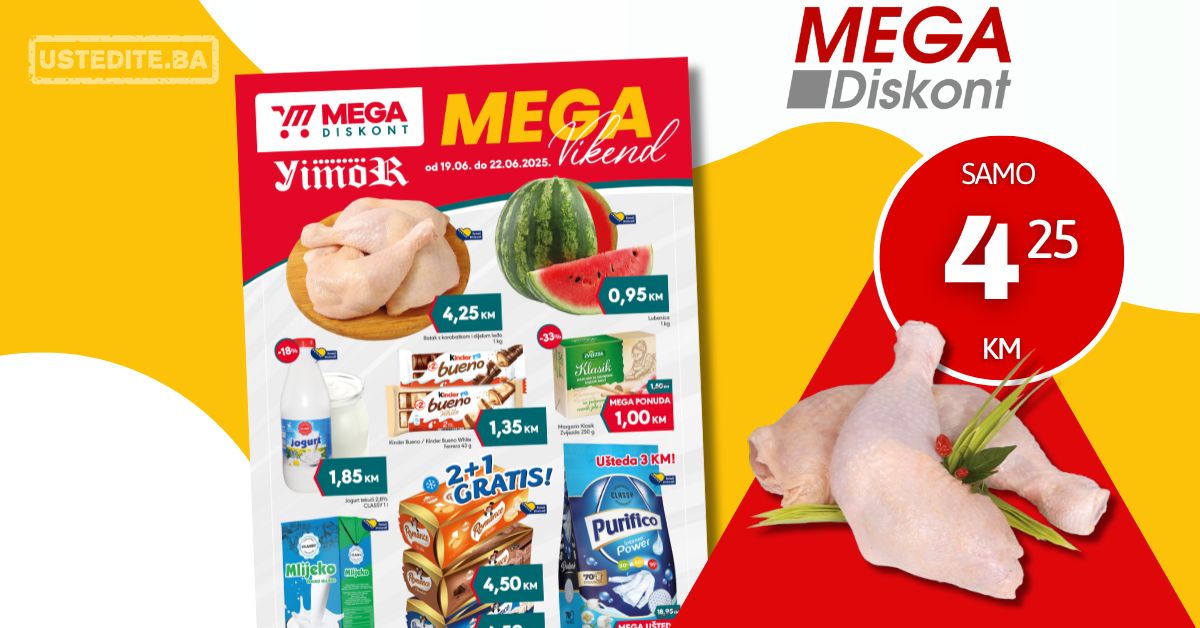 Mega Diskont vikend akcija 19-22.6.2025.