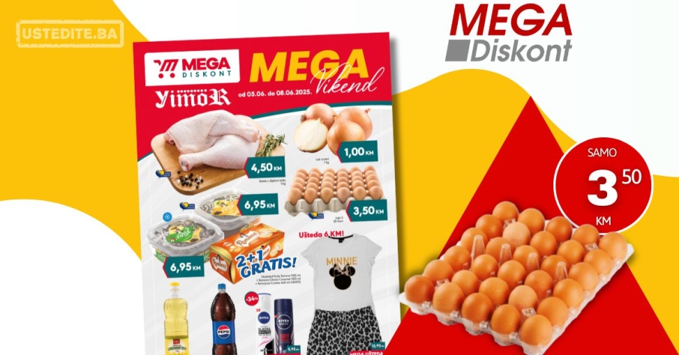 Mega Diskont vikend akcija 5-8.6.2025.