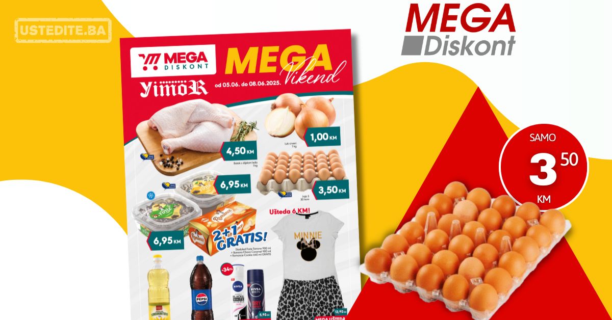 Mega Diskont vikend akcija 5-8.6.2025.