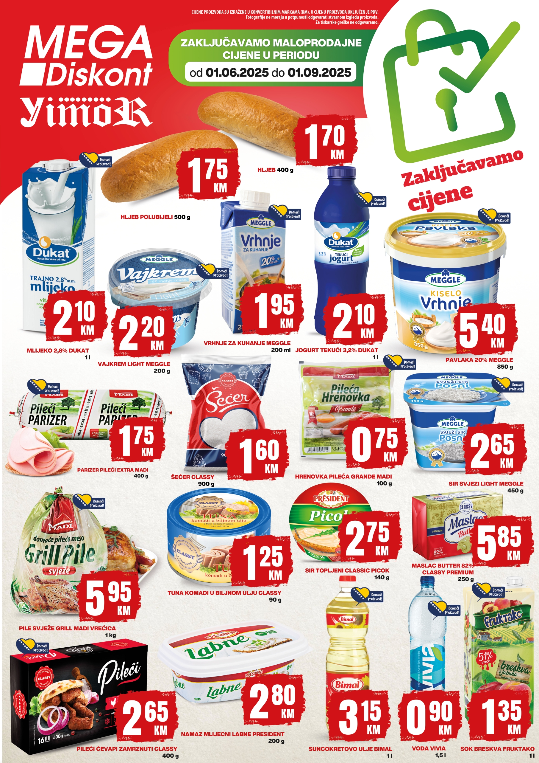 Mega Diskont katalog ZAKLJUČANE CIJENE 1.6-1.9.2025.