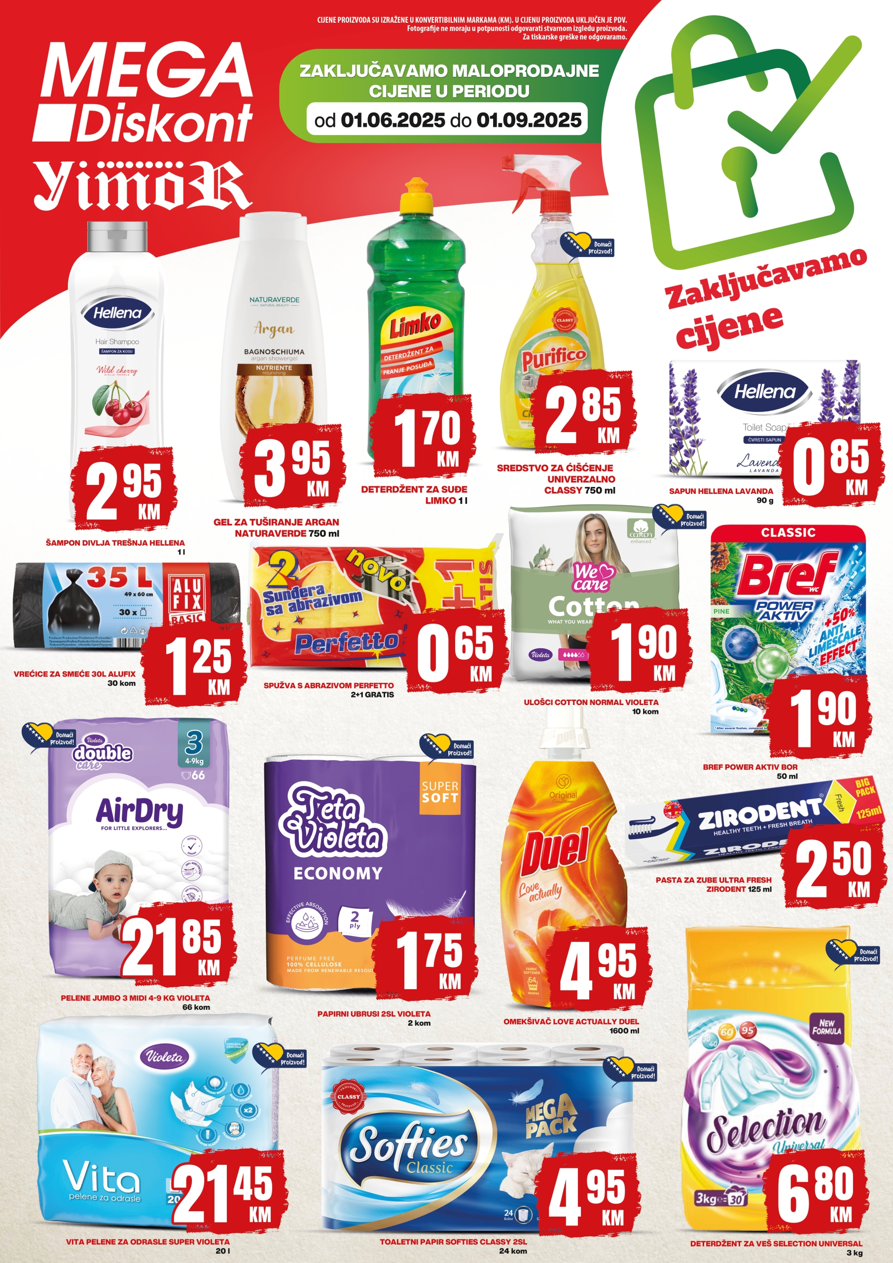 Mega Diskont katalog ZAKLJUČANE CIJENE 1.6-1.9.2025.