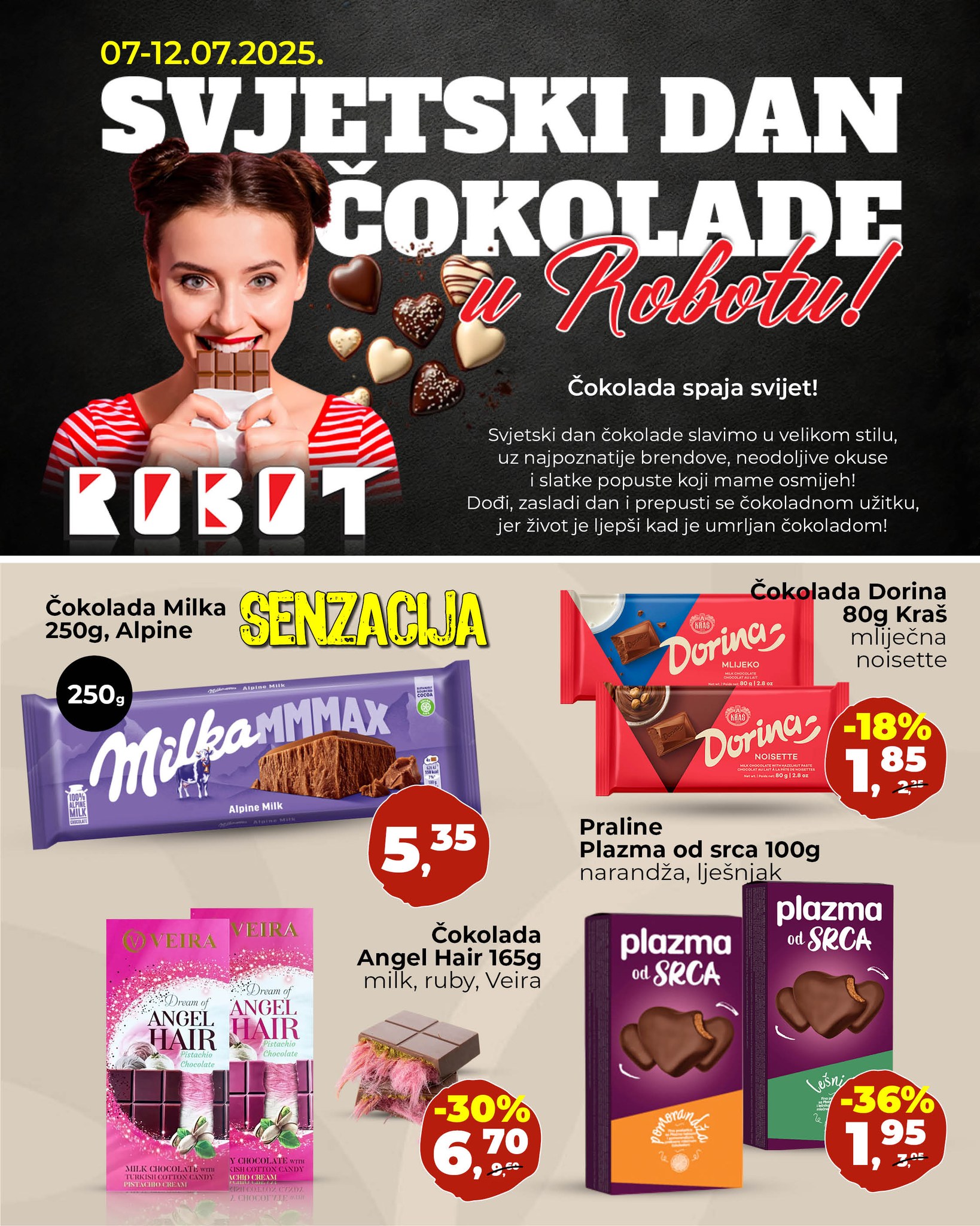 Robot akcija DANI ČOKOLADE 7-12.7.2025.