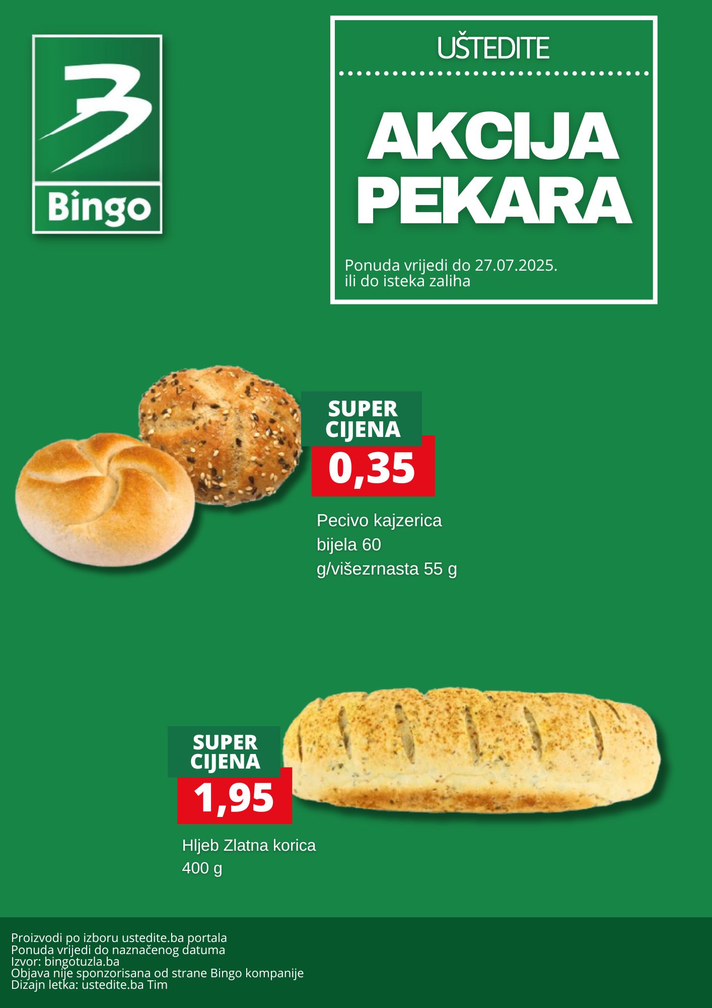 Bingo akcija PEKARA