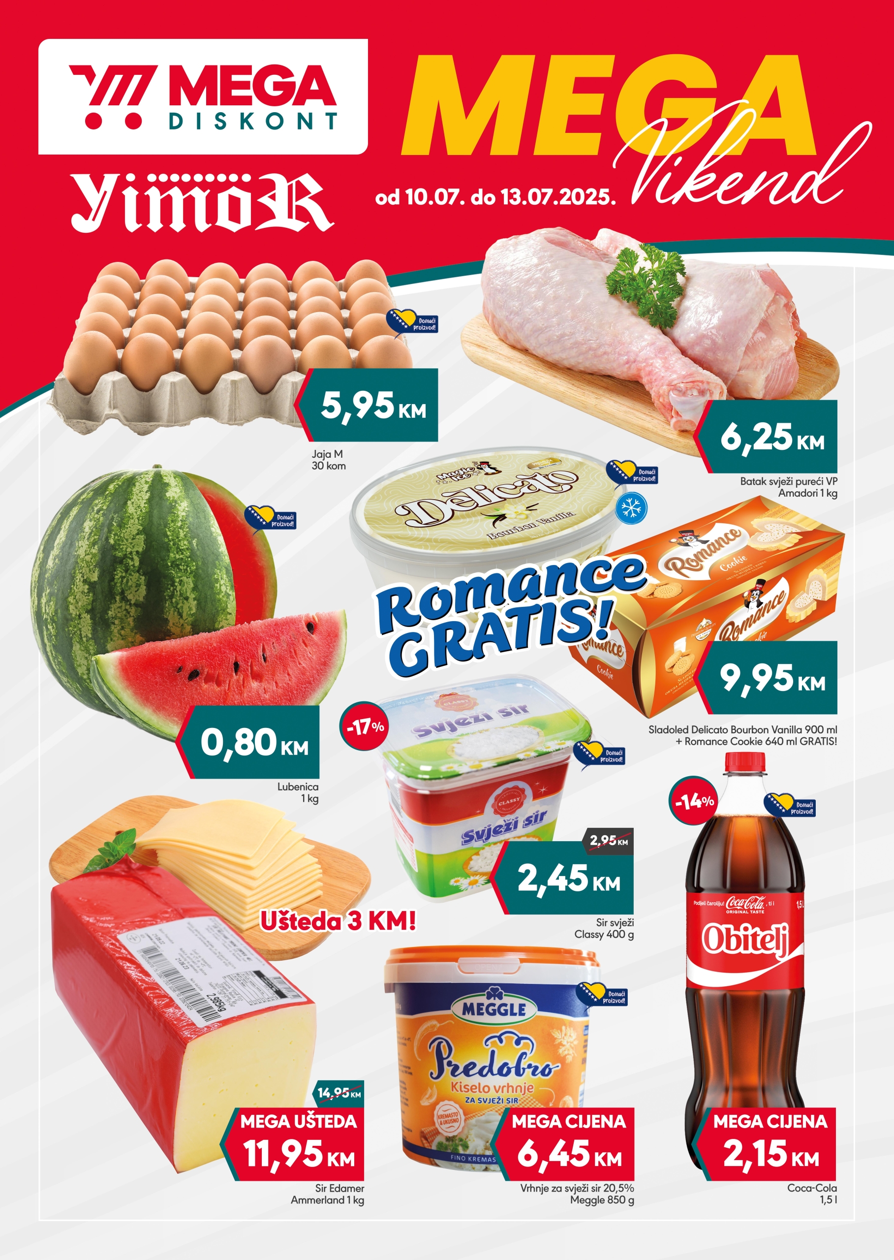 Mega Diskont vikend akcija 10-13.7.2025.