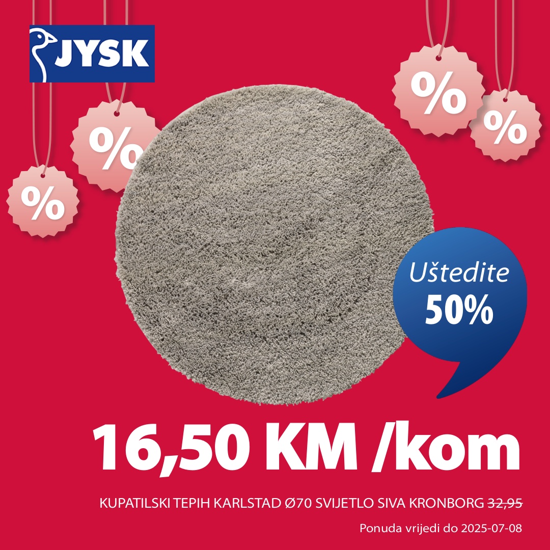 Jysk TOP SNIŽENJE – akcija do 15.7.2025.
