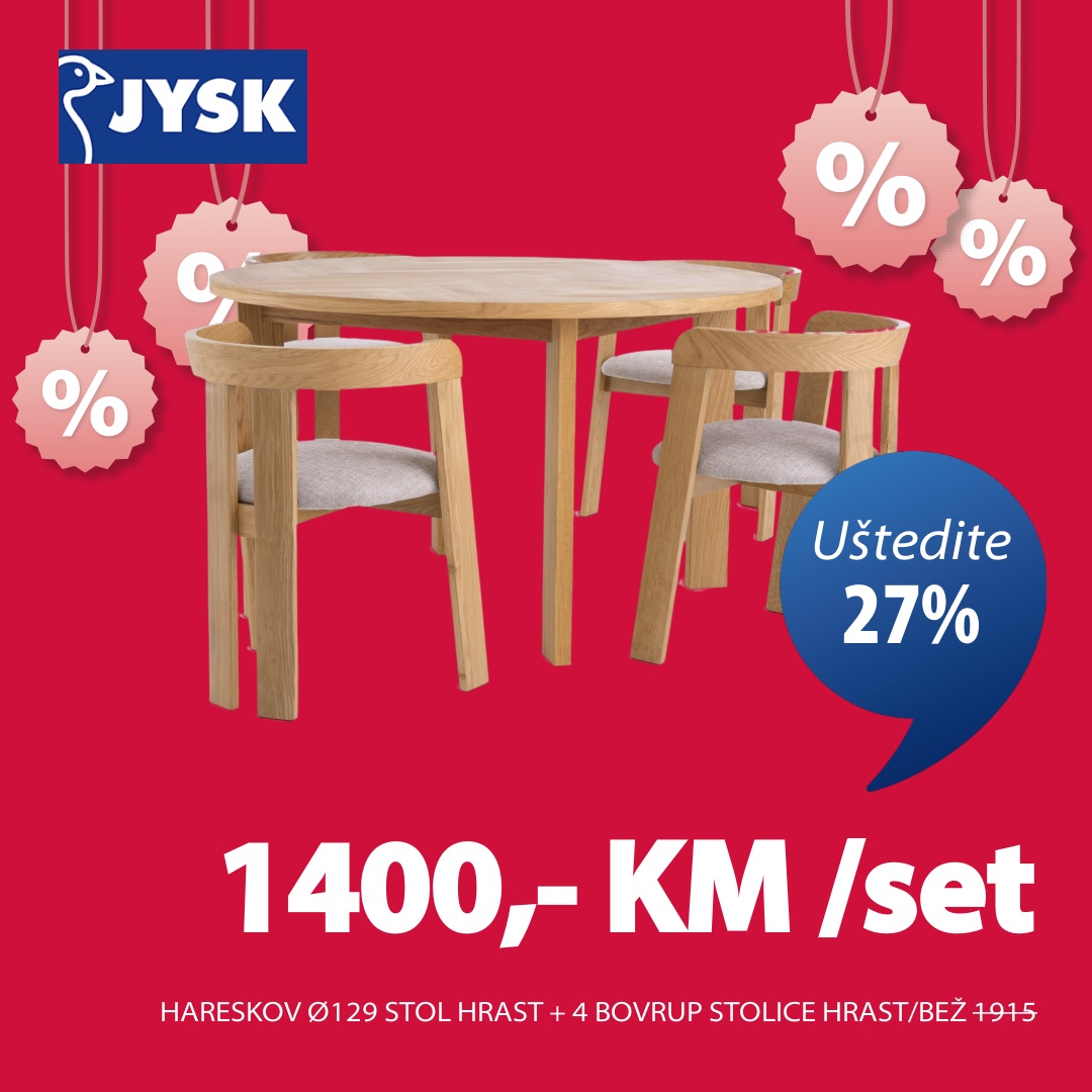 Jysk TOP SNIŽENJE – akcija do 15.7.2025.