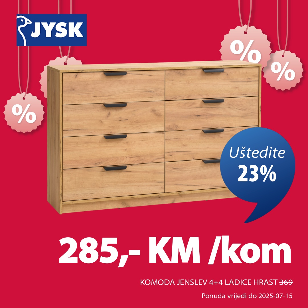 Jysk TOP SNIŽENJE – akcija do 15.7.2025.