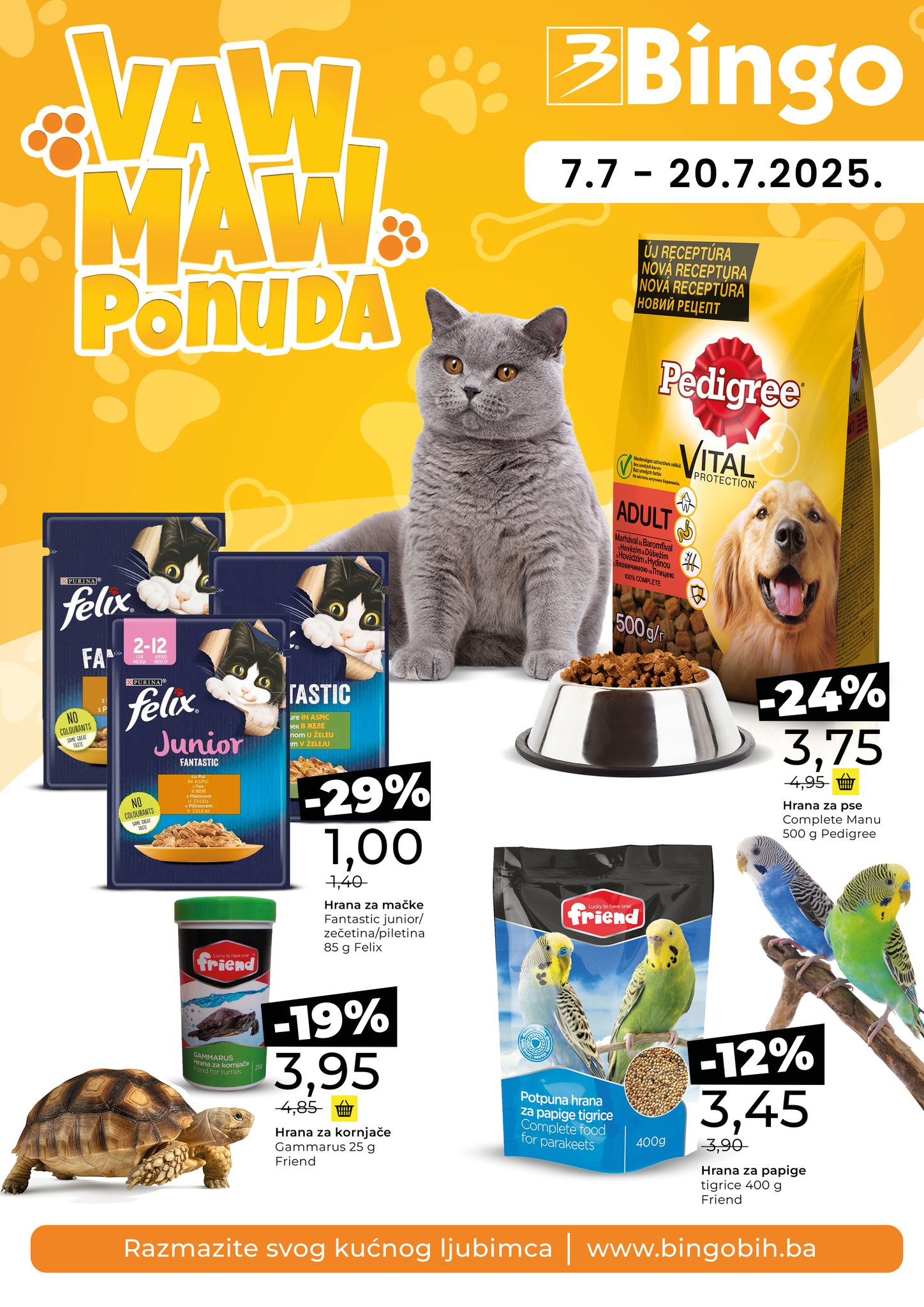 Bingo KATALOG Kućni ljubimci 7-20.7.2025.