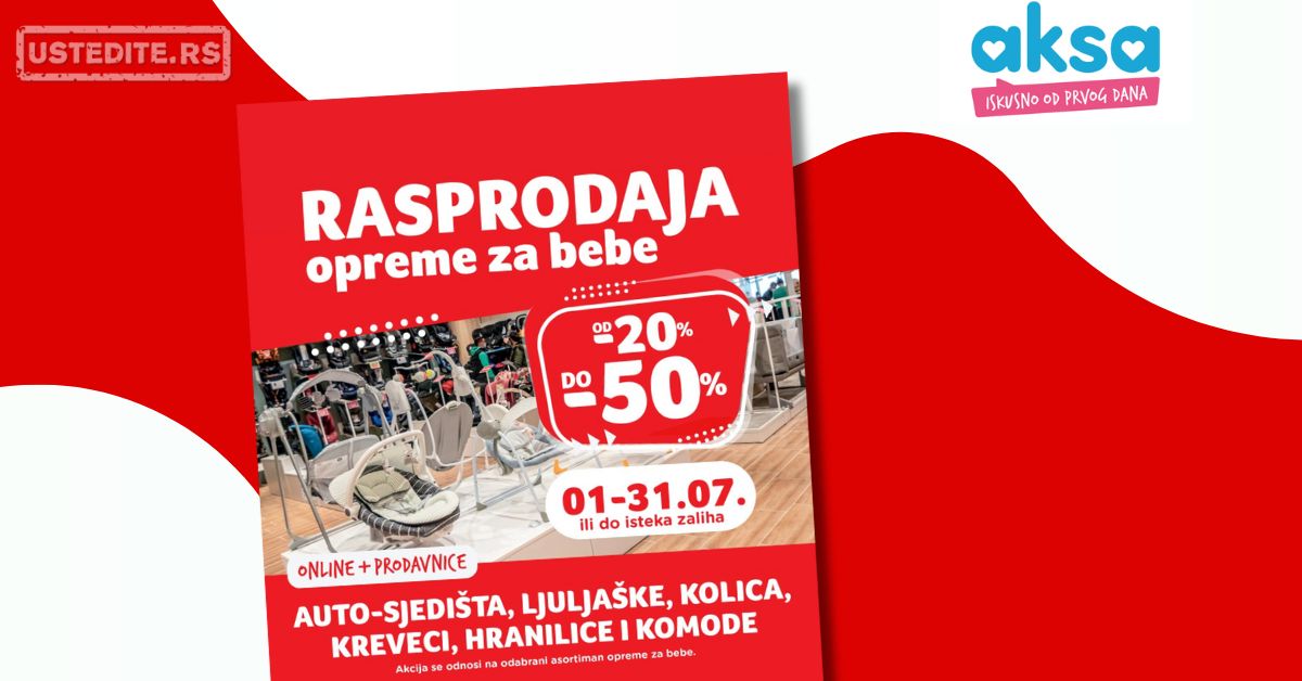 Aksa RASPRODAJA 1-31.7.2025.