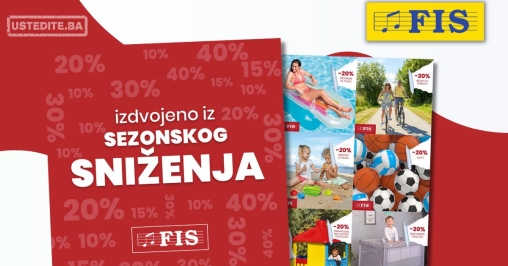 Fis SEZONSKO SNIŽENJE – akcija do 15.8.2025.