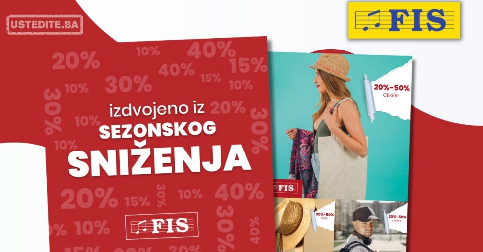 Fis SNIŽENJE DO 50% – juli 2025.