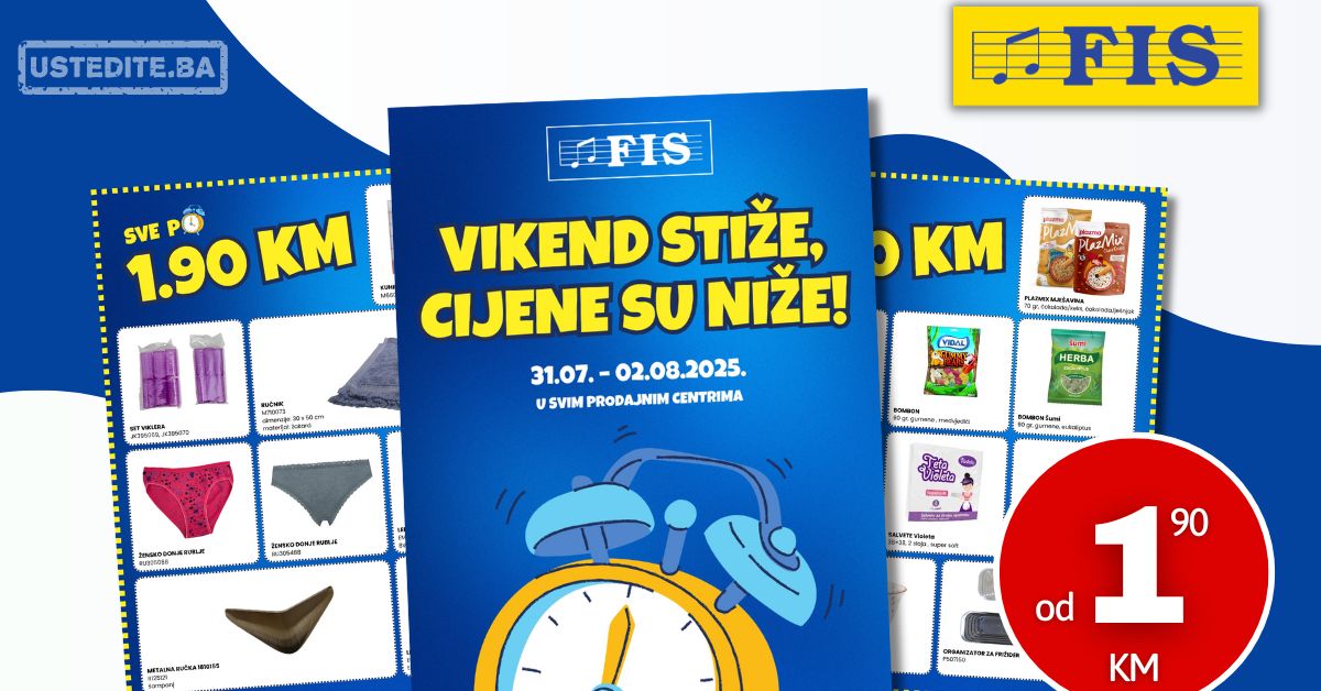 Fis vikend akcija 31.7-2.8.2025.