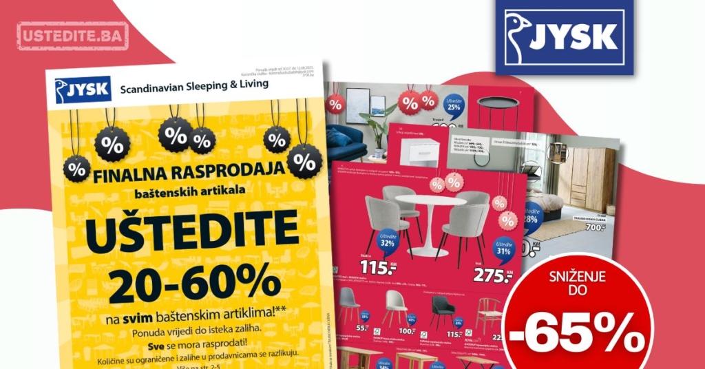 Jysk katalog 30.7-12.8.2025.