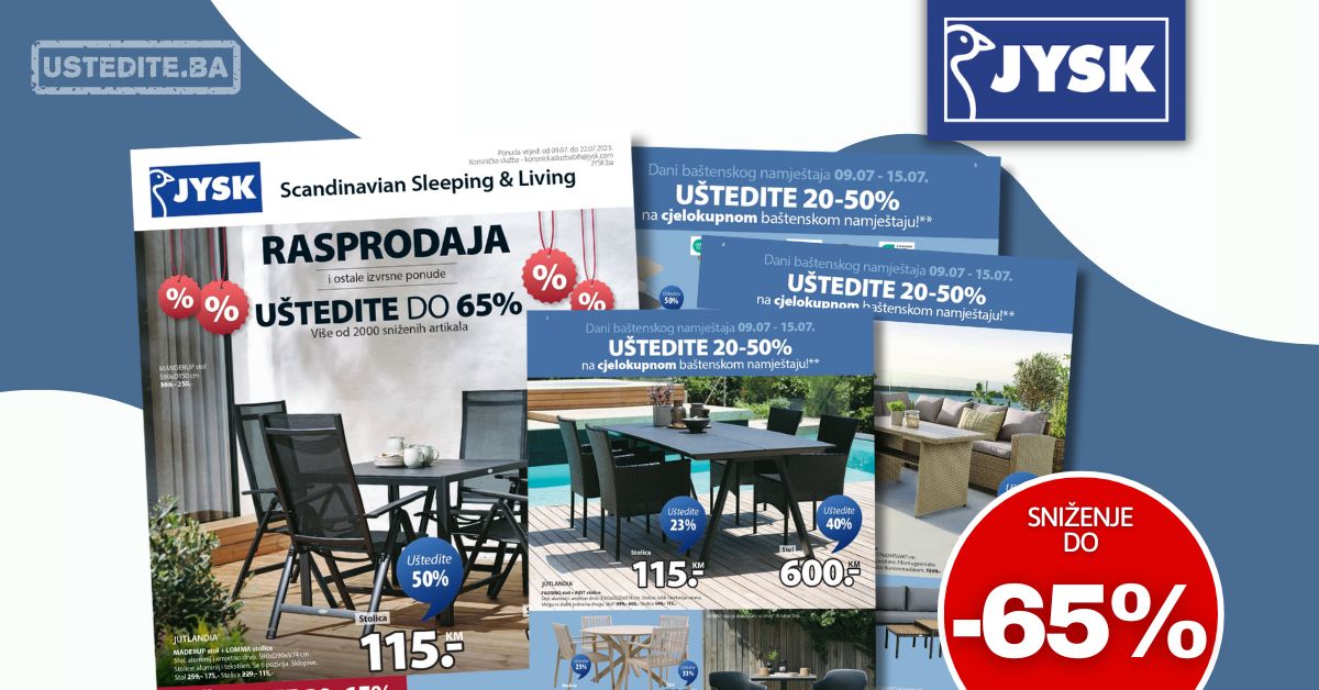 Jysk katalog 9-22.7.2025.