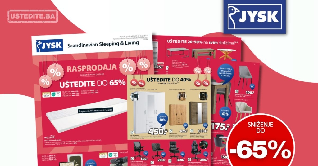 Jysk katalog RASPRODAJA 23.7-5.8.2025.