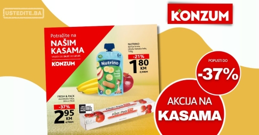 Konzum AKCIJA NA KASAMA 24-27.7.2025.
