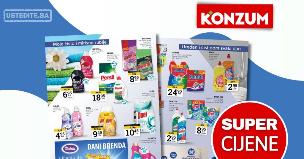 Konzum SVE ZA ČIŠĆENJE 22.7-4.8.2025.
