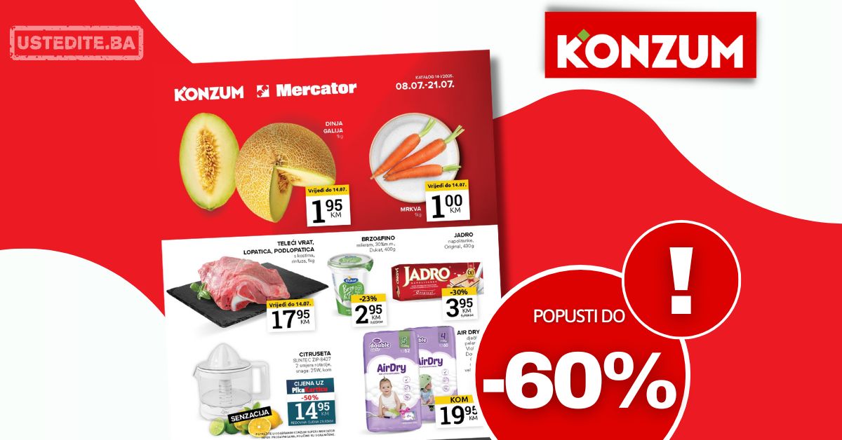 Konzum katalog 8-21.7.2025.