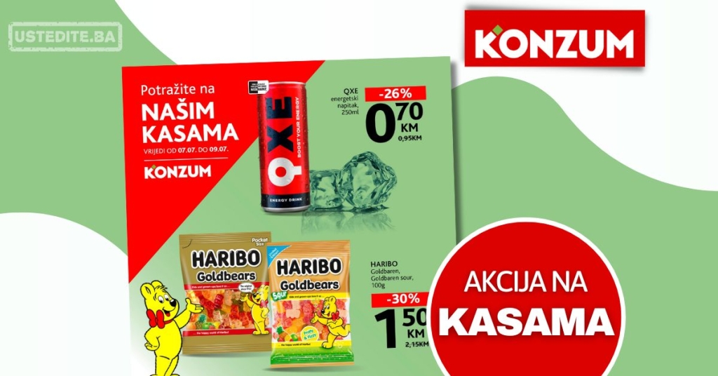 Konzum AKCIJA NA KASAMA 7-9.7.2025.