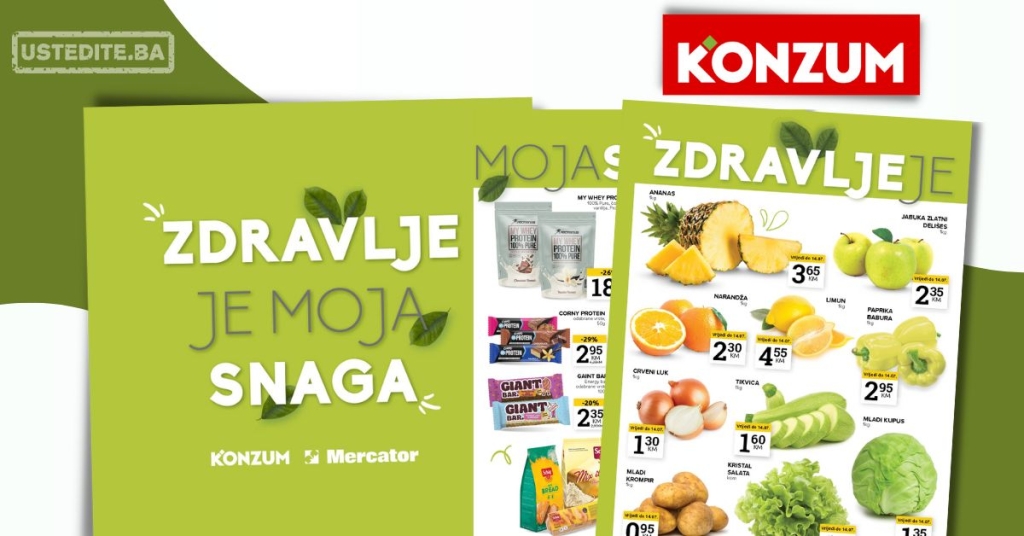 Konzum katalog ZDRAVE NAMIRNICE 8-21.7.2025.