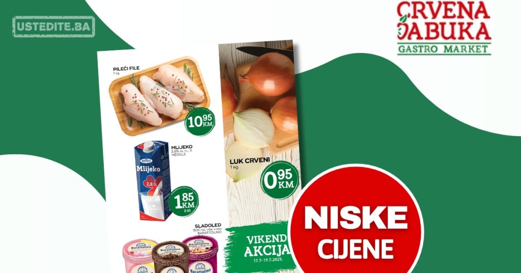 Crvena jabuka vikend akcija 17-19.7.2025.