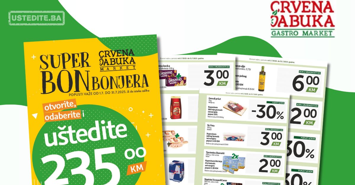 Crvena Jabuka katalog SUPER BONBONJERA 1-31.7.2025.