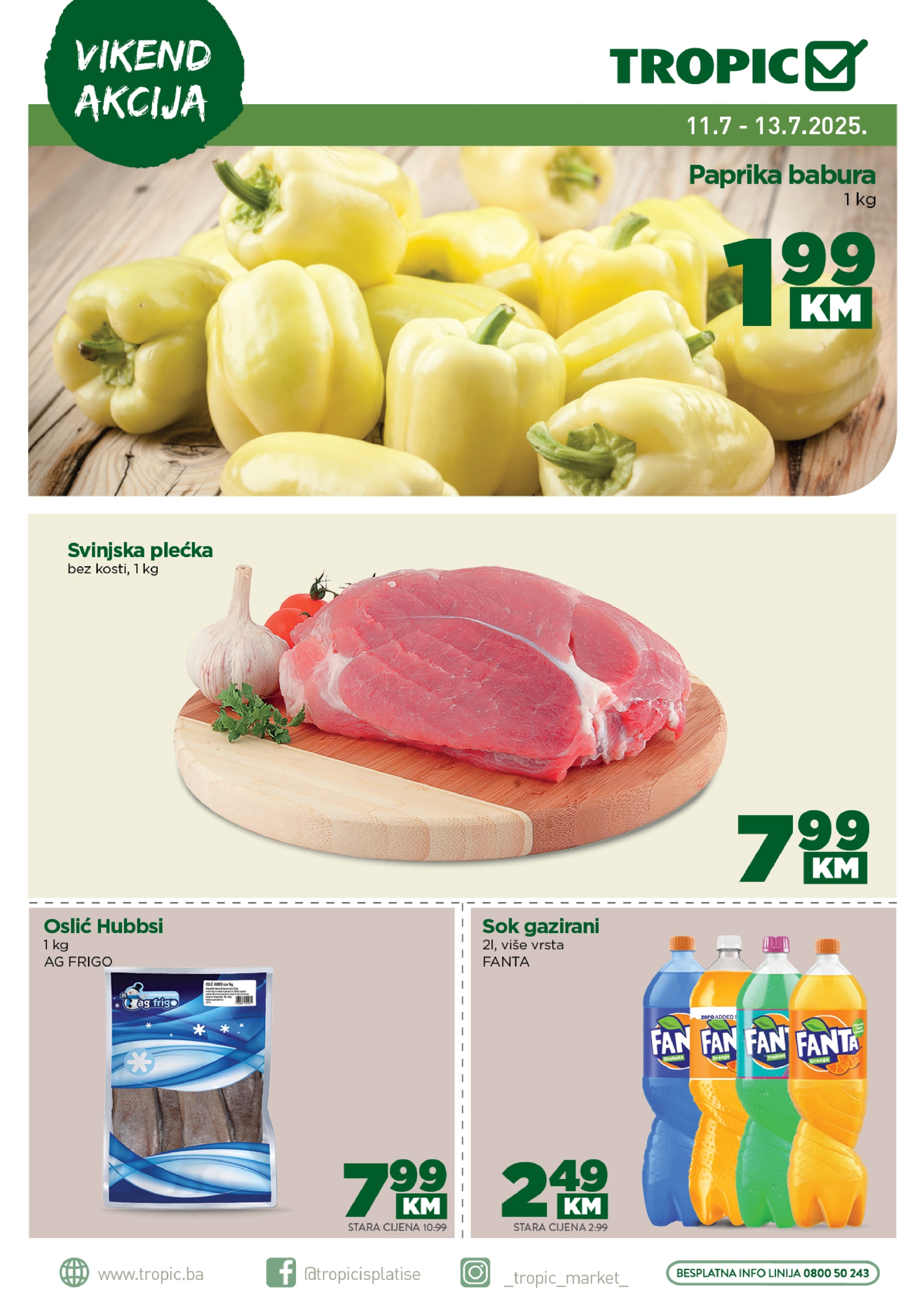 Tropic vikend akcija 11-13.7.2025.