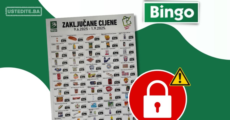 Bingo ZAKLJUČANE CIJENE 9.6-1.9.2025.