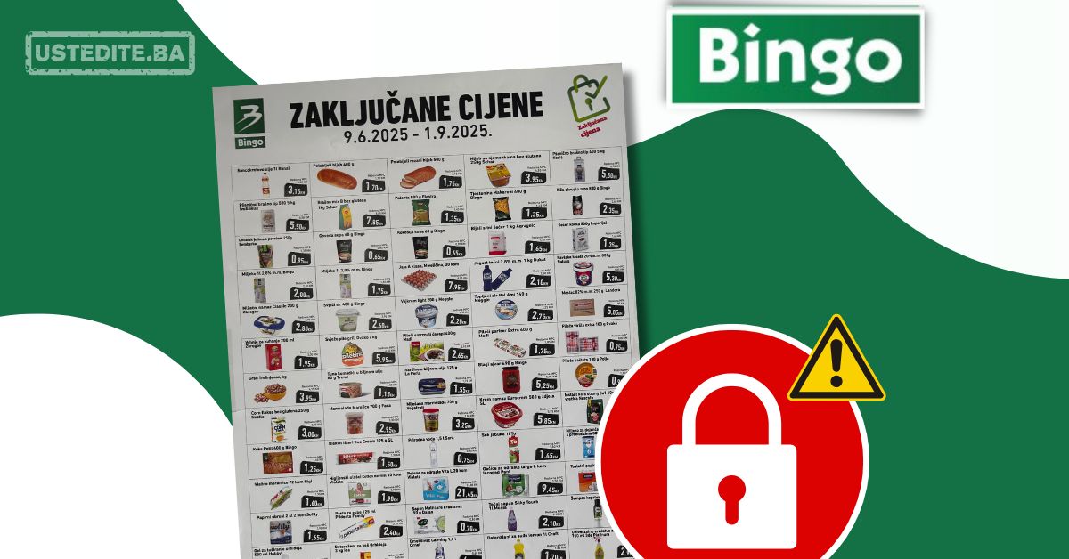 Bingo ZAKLJUČANE CIJENE 9.6-1.9.2025.