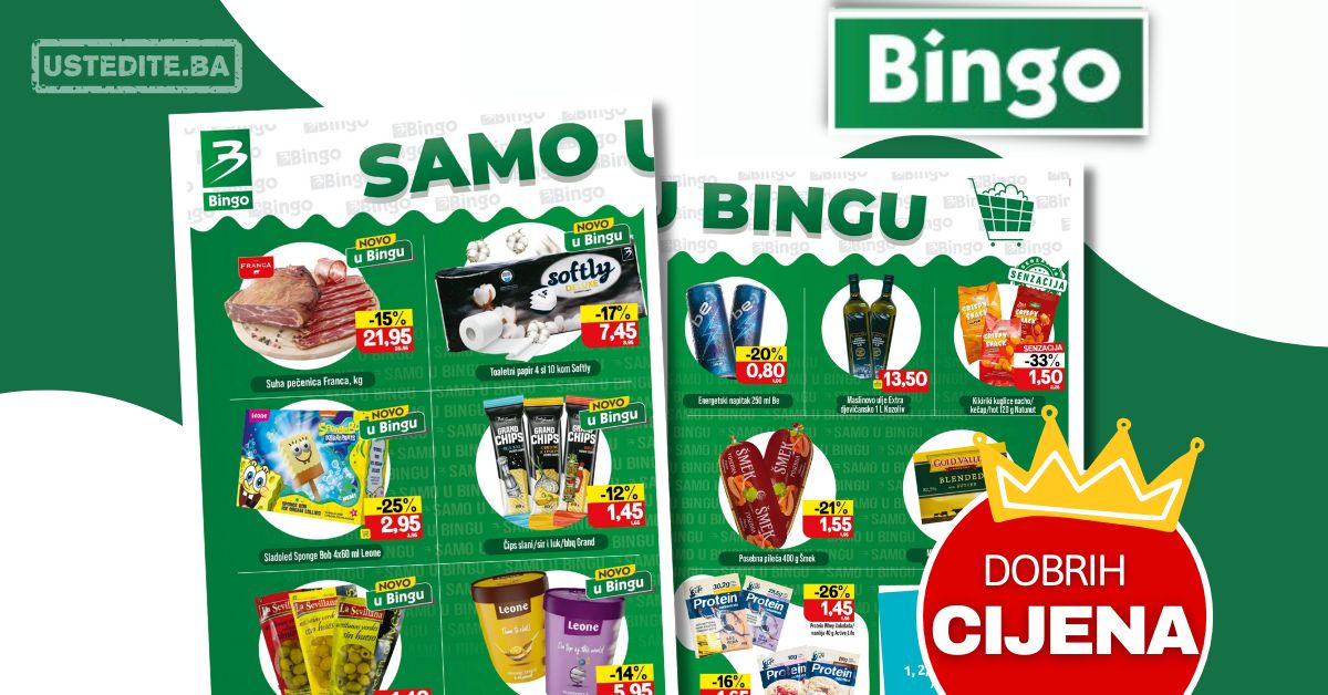 Bingo akcija EKSKLUZIVNA PONUDA 15-27.7.2025.