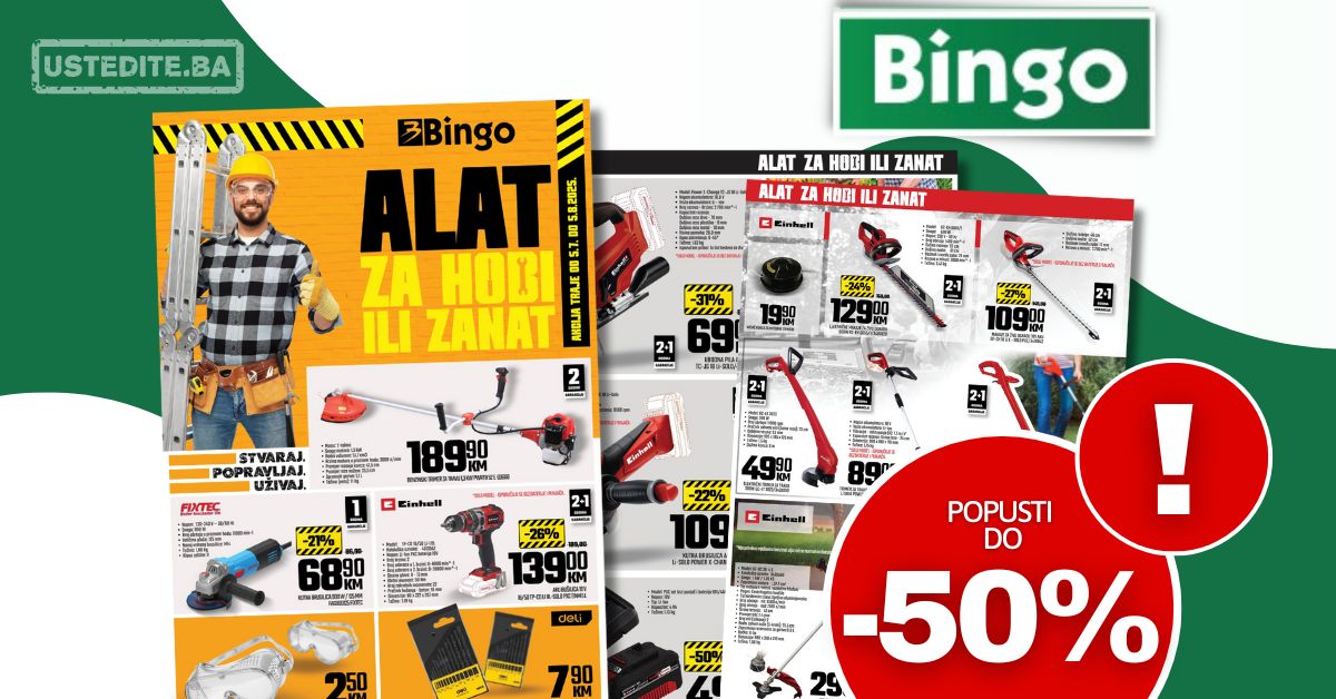 Bingo katalog Alat za hobi ili zanat 5.7-5.8.2025.