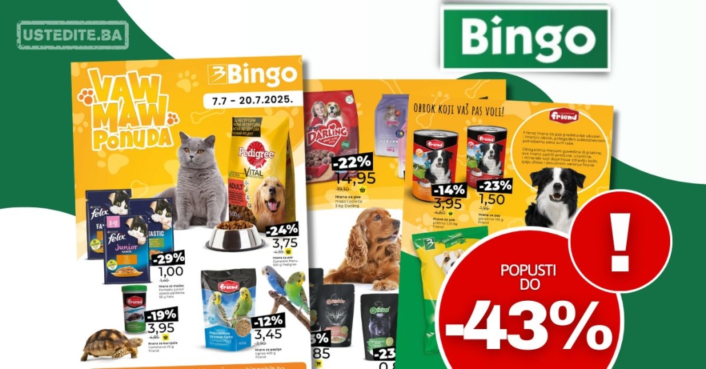 Bingo KATALOG Kućni ljubimci 7-20.7.2025.