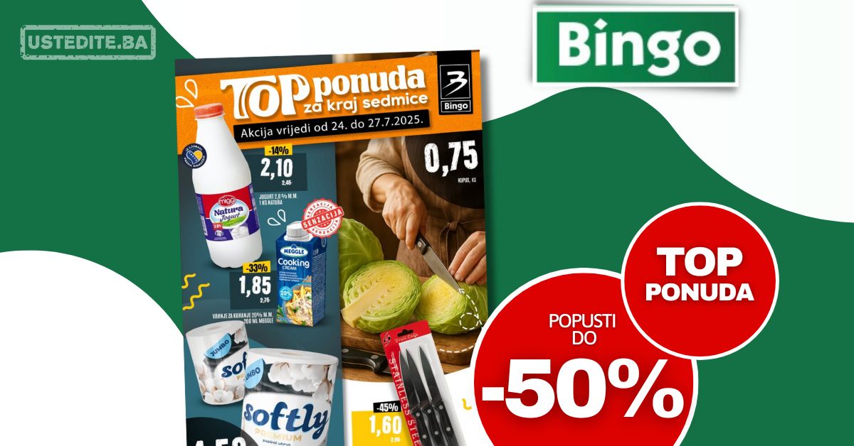 Bingo vikend akcija 24-27.7.2025.