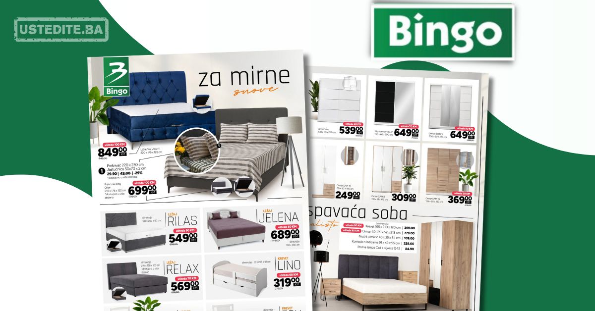 Bingo SPAVAĆA SOBA 15.7-21.8.2025.