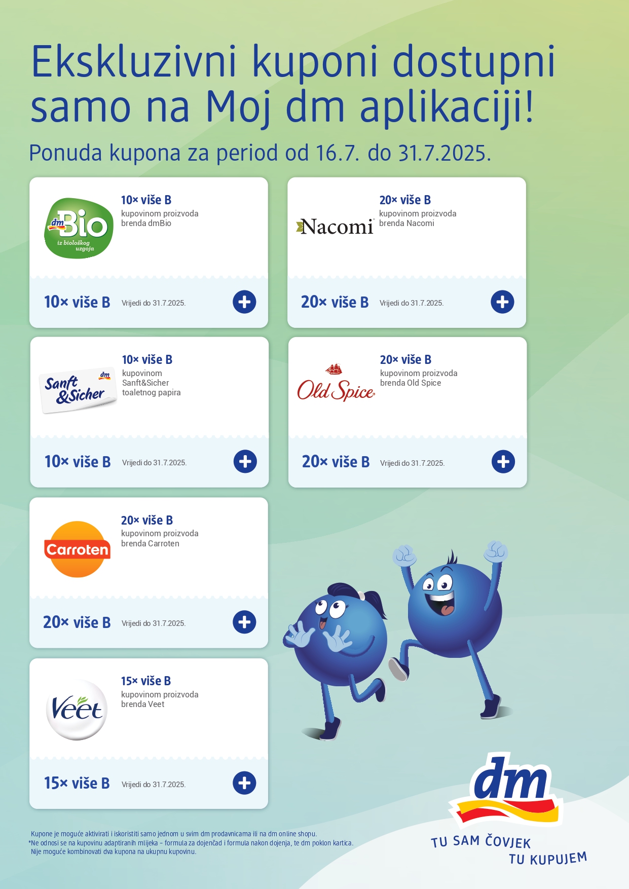 dm Ekskluzivni kuponi 16-31.7.2025.