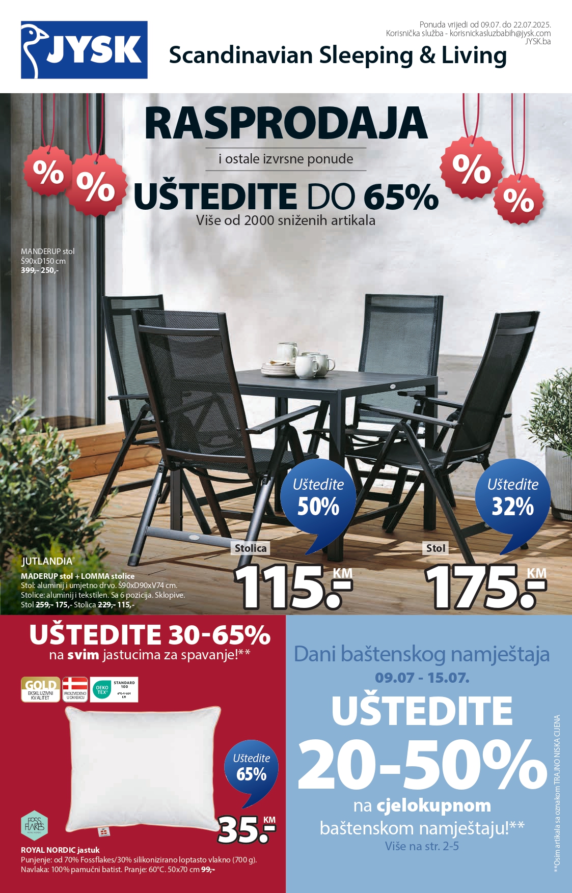Jysk katalog 9-22.7.2025.