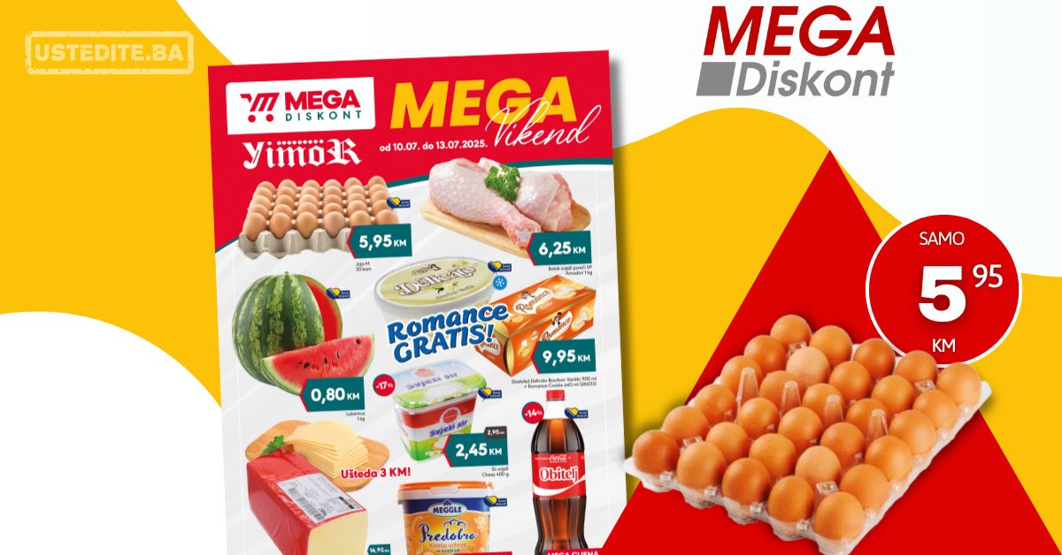 Mega Diskont vikend akcija 10-13.7.2025.