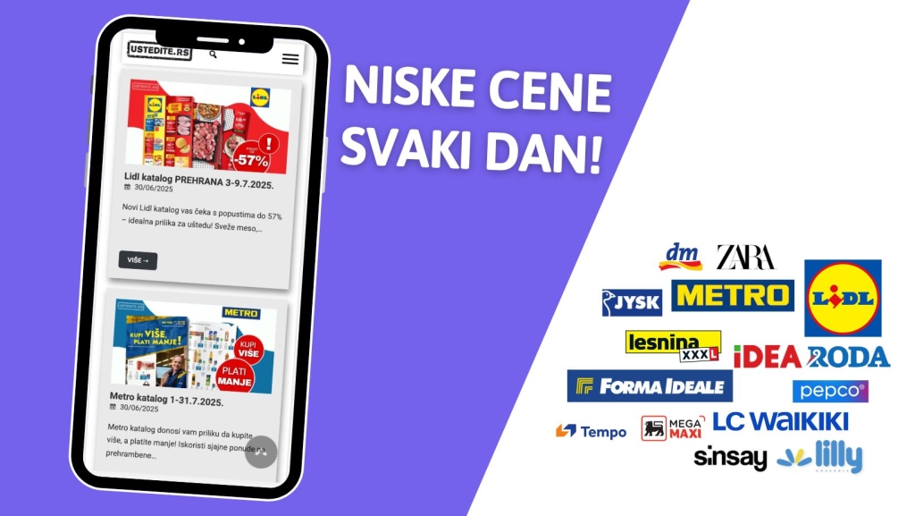 ð·ð¸ ustedite.rs je stigao! Vaša nova adresa za akcije, popuste i uštede u Srbiji