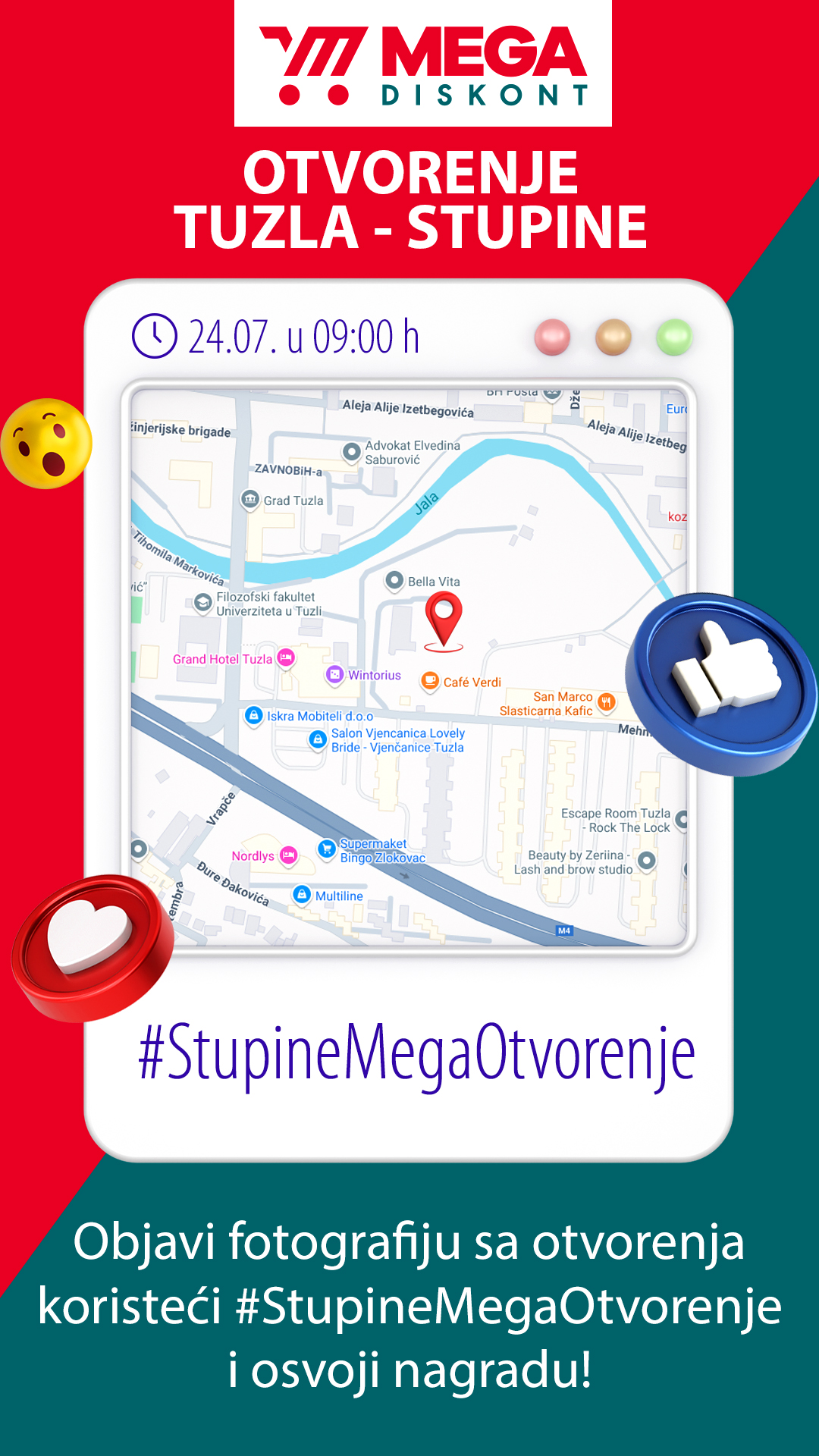 Mega Diskont VELIKO OTVORENJE STUPINE 24.7.2025.
