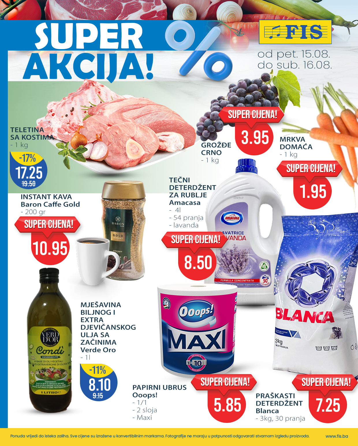 Fis vikend akcija 15-16.8.2025.