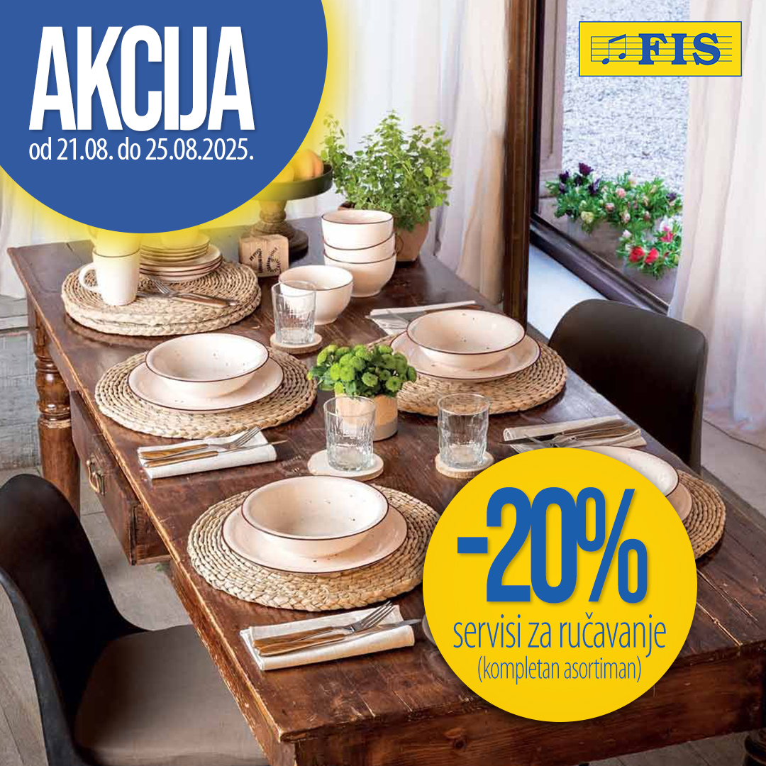 Fis akcija POSUĐE 21-25.8.2025.