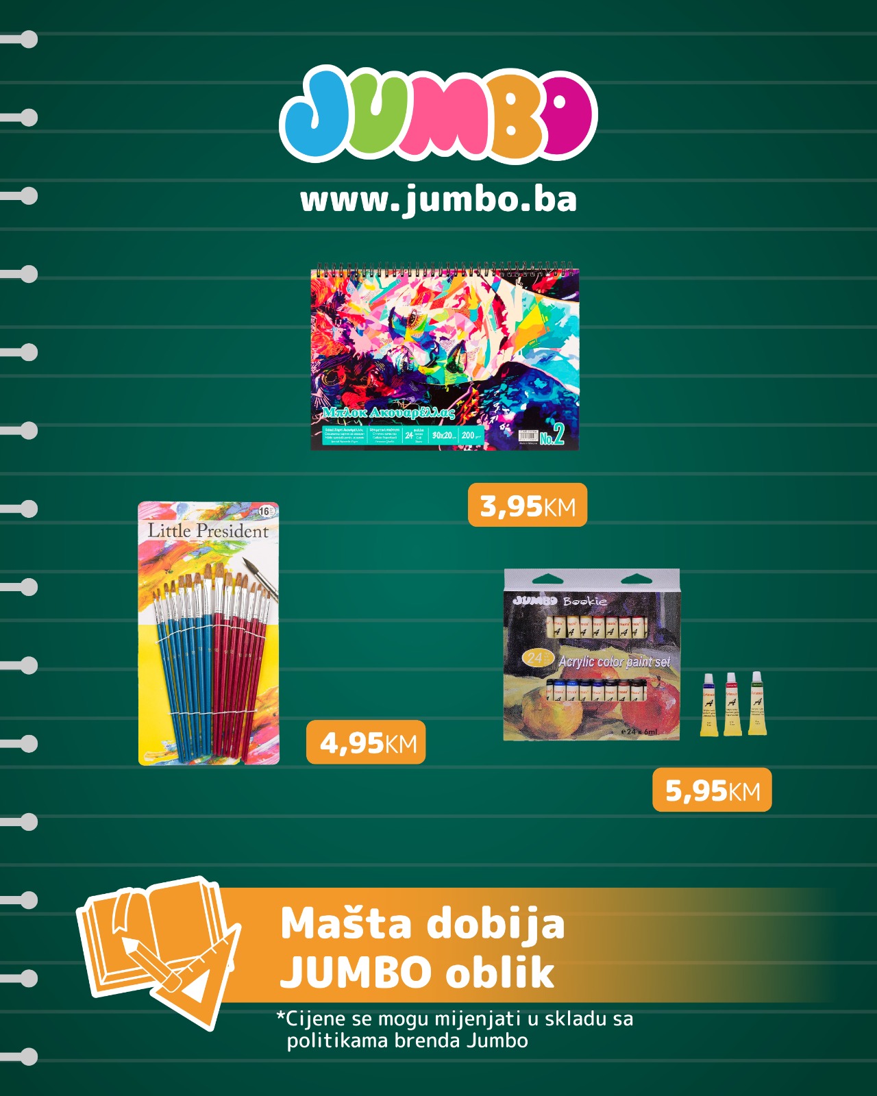 Jumbo akcija ŠKOLA avgust 2025.