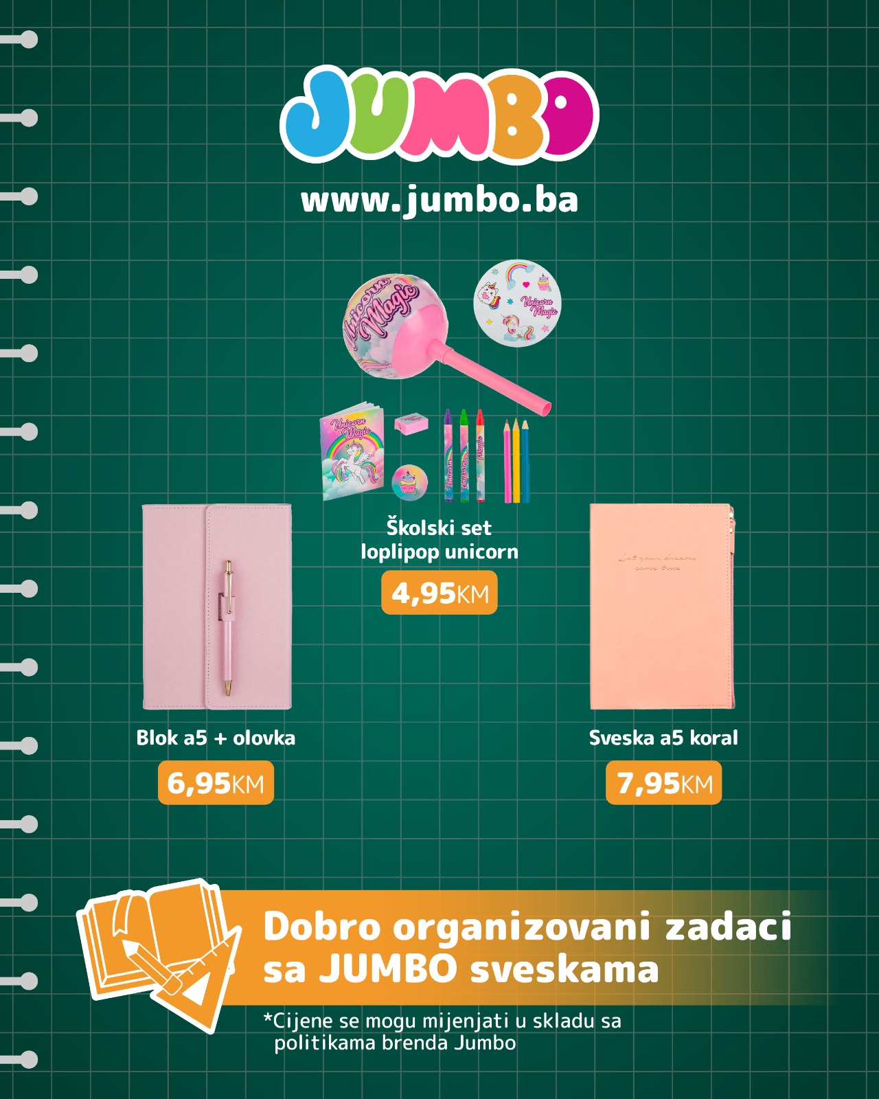 Jumbo akcija ŠKOLSKI PRIBOR avgust 2025.