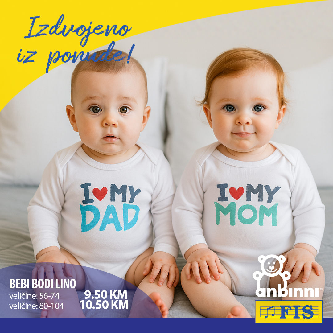 Fis akcija ODJEĆA ZA BEBE avgust/septembar 2025.