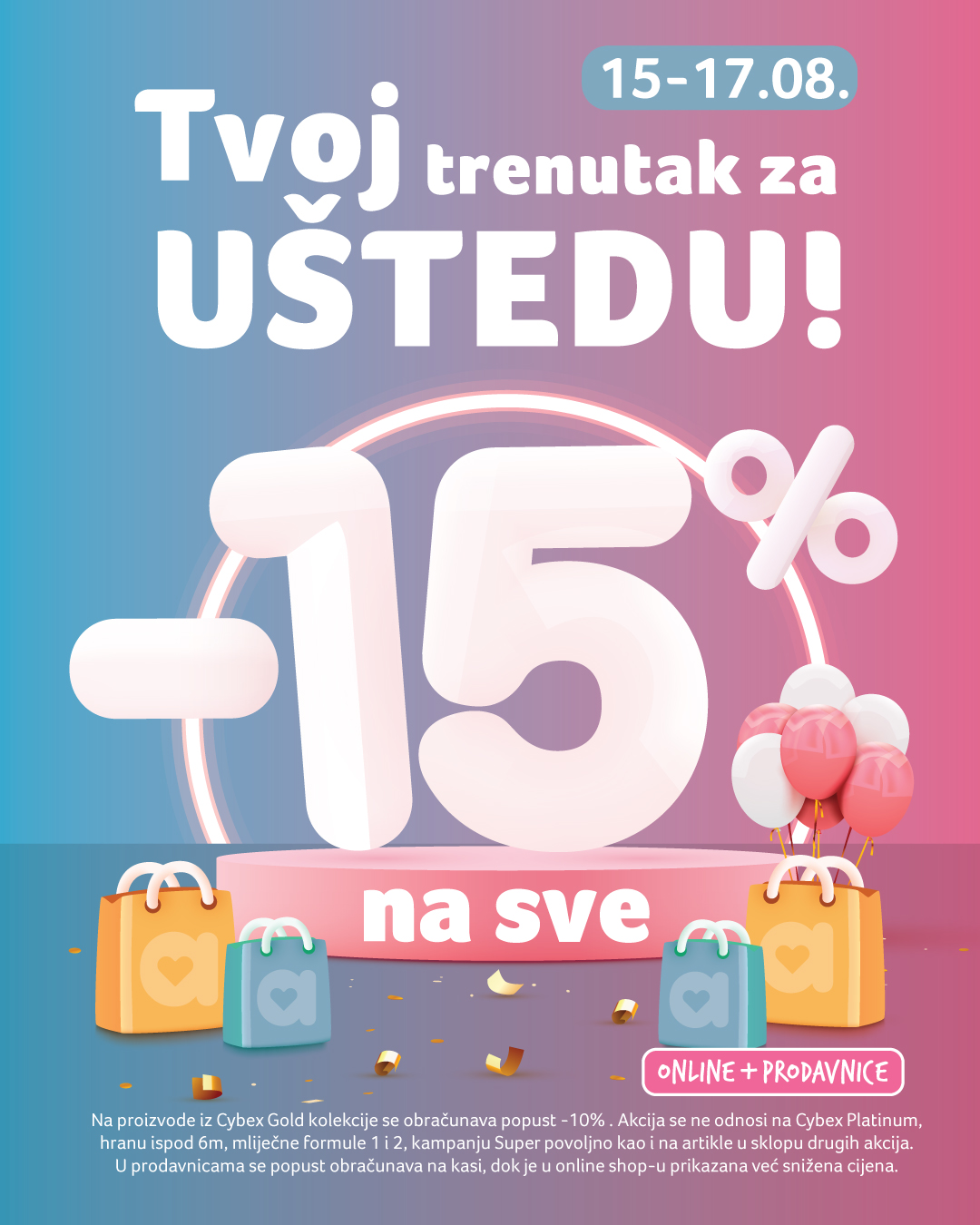 Aksa SUPER SNIŽENJE 15-17.8.2025.