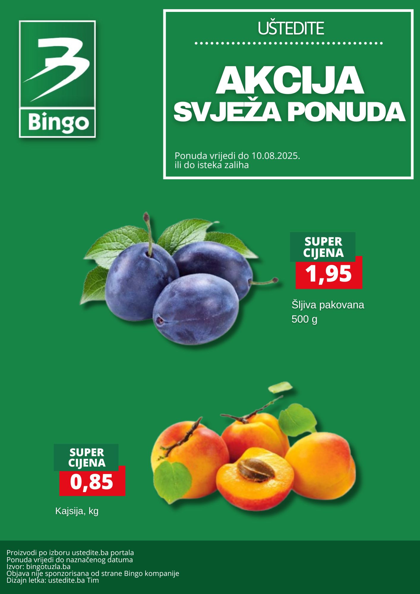 Bingo akcija SVJEŽA PONUDA 